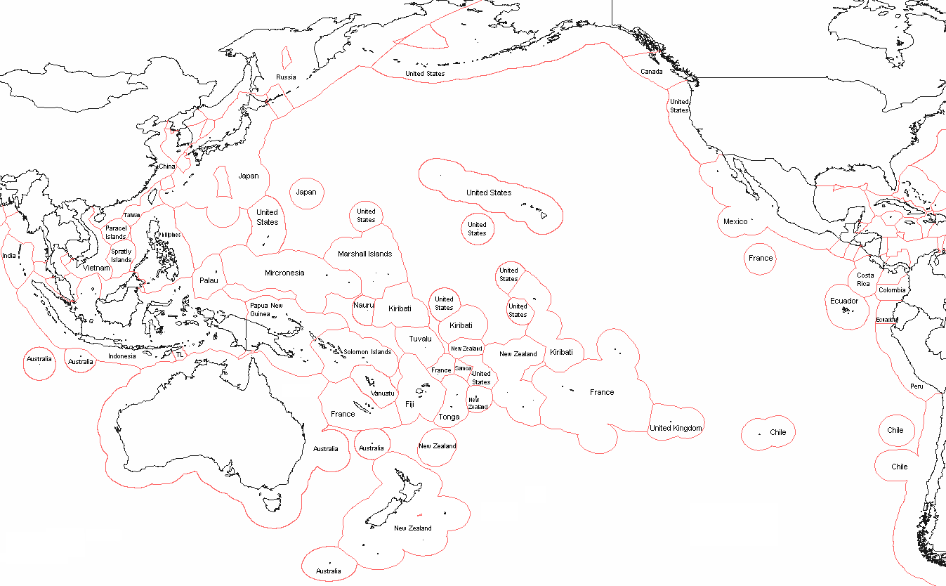 mapa oceania blanco imprimir